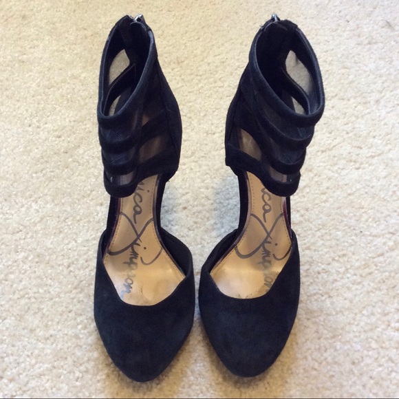 Jessica Simpson Black Avalyn Strappy Pumps Heels 6M/36 - Picture 5 of 8